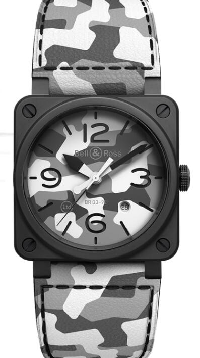 Bell & Ross BR 03-92 White Camo BR0392-CG-CE/SCA Replica Watch